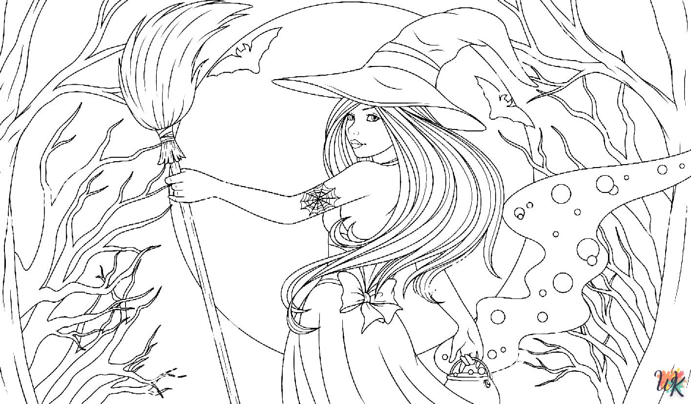 Strega 7 Disegni da Colorare Strega 5